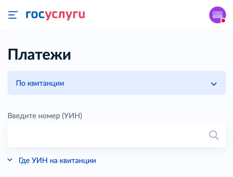 Чтобы оплатить квитанцию по НДФЛ через госуслуги, наберите в поиске «Оплата по УИН»